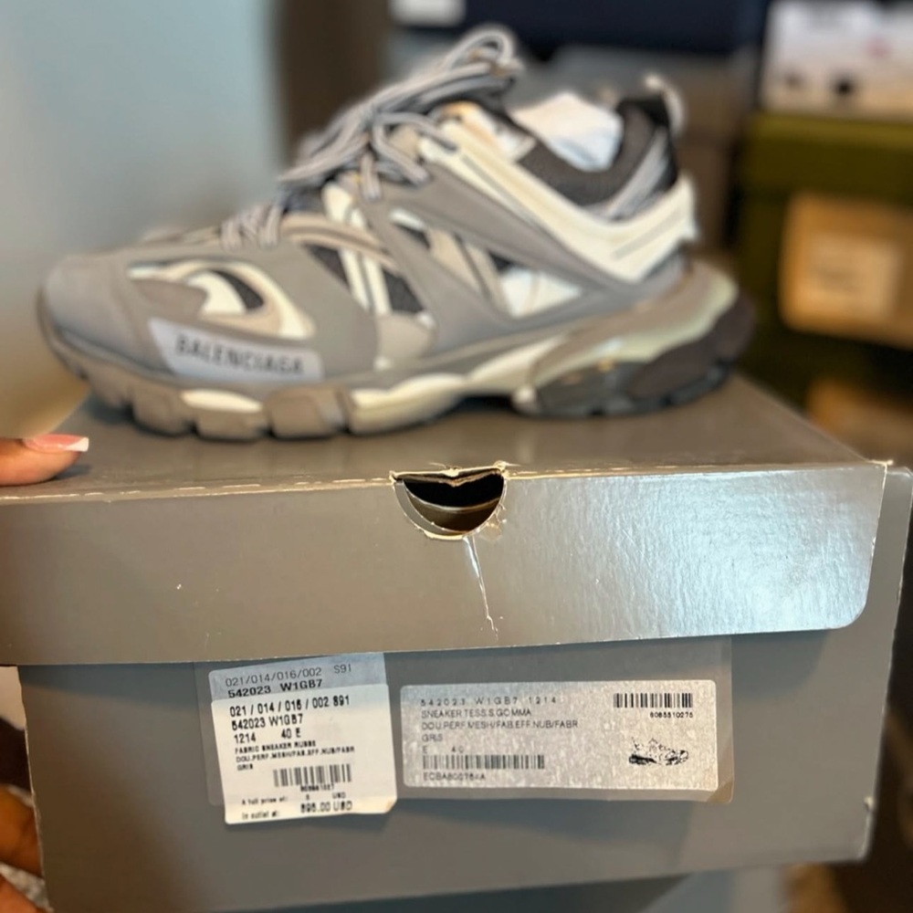 Balenciaga Gray and White Athletic Shoes - Picture 2 of 3